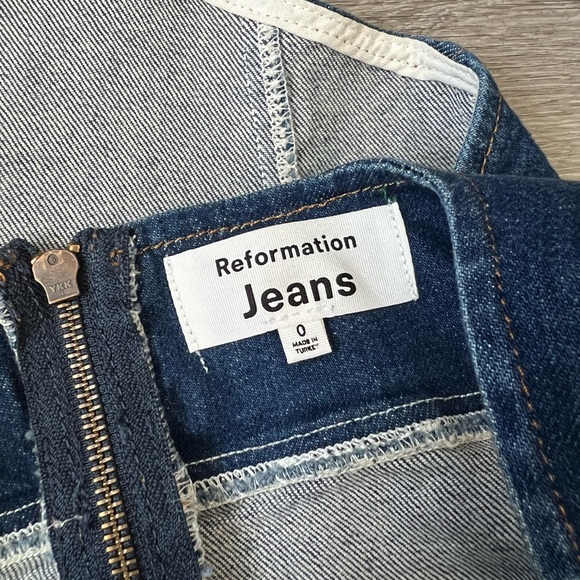 Reformation Indigo Denim Crop Top - Picture 5 of 6